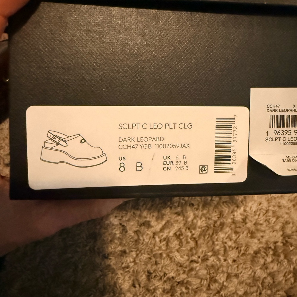 Coach Leopard-Print Clog Mules in Brown and Black - Picture 4 of 4